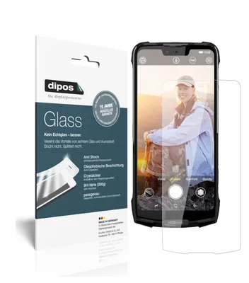 Produktbild von 2x Schutzfolie für Doogee S90 Pro - Anti-Shock 9H Folie dipos Glass Kunststoffglas