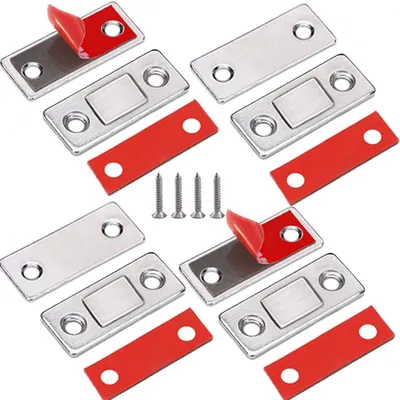 Produktbild von Tš¹r Magnete fš¹r M?bel Magnetschn?pper Jiayi 4 Stš¹ck Ultra Dš¹nn Magnete fš¹r Schranktš¹ren Schrankmagnete Selbstklebend Stark Schrank Magnete Magnetverschluss Schubladen Magnet Tš¹rschlie?er M?belmagnete