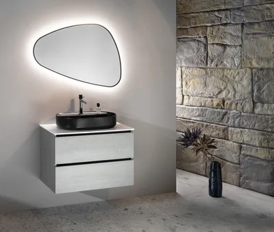 Produktbild von INFINITY OVAL Aufsatzwaschbecken, 60x40cm, schwarz matt