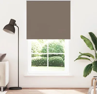 Produktbild von Verdunkelungsrollo - Balkonrollo Sichtschutz - Kaffeebraun 135x230 cm Stoffbreite 131,6 cm - Rollos CC23725