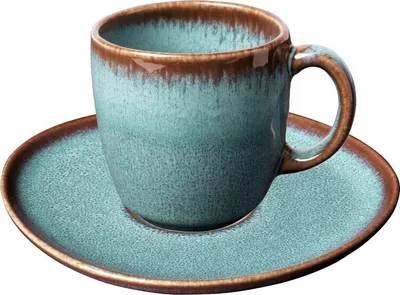 Produktbild von like. by Villeroy & Boch Lave glacé Kaffeetasse mit Untertasse 190 ml
