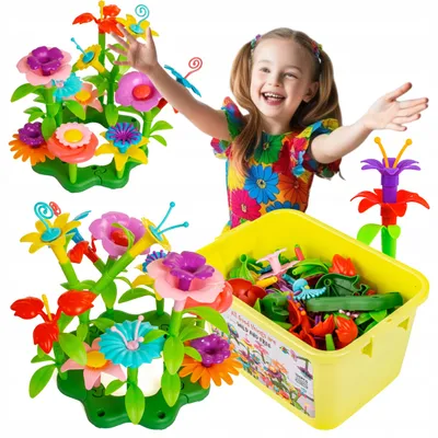 Produktbild von DK Konstruktionsbausteine Blumenstrauß Garten 135 Teile