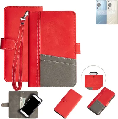 Produktbild von K-S-Trade Handy Schutzhülle für Huawei P60 Pro Hülle Portemonnee Brieftasche Klapphülle Kartenfächer Flip Wallet Case Etui