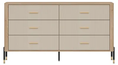 Produktbild von Furniture24 Kommode Dante Dt05 164 X 88 X 40 Cm - Cremona Eiche/Kaschmir