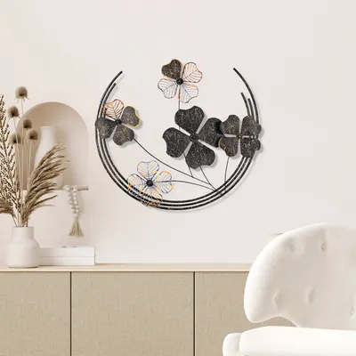 Image de Wallity, Haiyang 3, accessoire mural décoratif en métal, 100 % METAL, multicolore, 70 x 62 x 4 cm