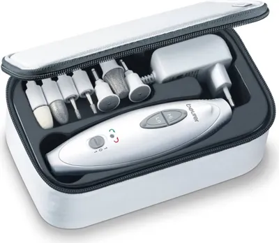 Produktbild von Beurer elektrische Nagelfeile Manikuere Pedikuere Set 7 Aufsaetze helles Design Pflege