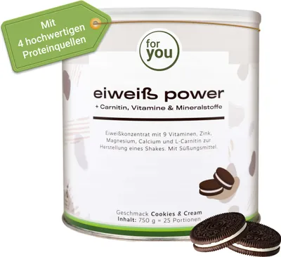Produktbild von for you eiweiß power Cookies & Cream