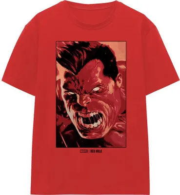 Image de Marvel - T-shirt homme/femme unie TV19272 (XL) (Rouge)