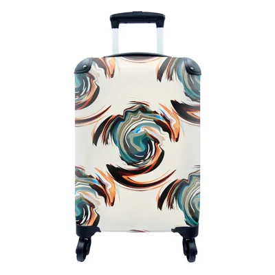 Produktbild von MuchoWow® Koffer Handgepäck Trolley Rollkoffer Kleine Reisekoffer mit 4 Rollen - Muster - Abstrakt - Farbe - Cabin Size < 55x40x23 cm & 55x40x20 cm - Fotokoffer - Kabinenkoffer - Boardgepäck - Reise-Box - Reisekoffer - Reisegepäck - Koffer mit Bild - Trolley für Kinder