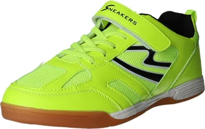 Produktbild von Sneakers Kinder-Sportschuh-Indoorschuh-Hallenschuh Gelb-Schwarz-Weiß, Farbe:gelb, EU Größe:37