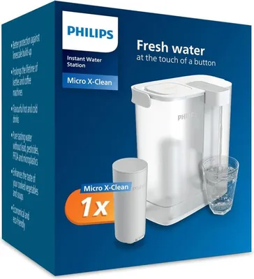 Image de Carafe filtrante instantanée avec 1 filtre inclus Philips PHAWP2980WH/24