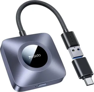 Zdjęcie produktu dla Yesido Wireless CarPlay z adapterem USB-A/USB-C