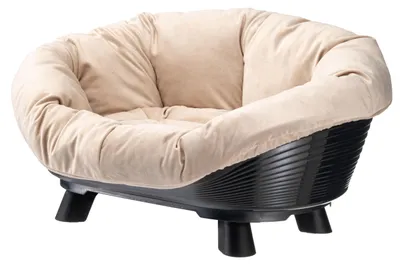 Image de Panier - FERPLAST - CANAPÉ TRÔNE 4 - Avec coussin - Noir