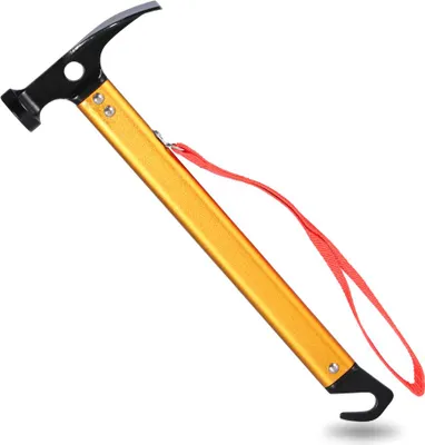 Produktbild von 3 Farben tragbarer Aluminiumlegierung Griff Outdoor Camping Hammer Tent Peg Stake Puller