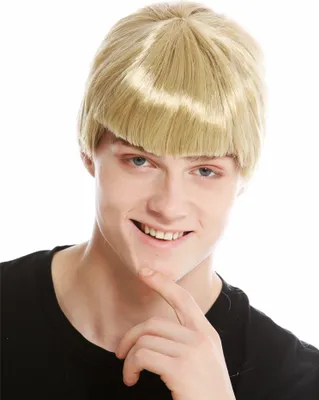 Produktbild von WIG ME UP Perücke Damen Herren kurz Pony Blond 91087-ZA89