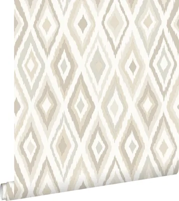 Zdjęcie produktu dla ESTAhome Tapeta motyw ikatu beżowym 53 cm x 10.05 m