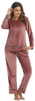 Produktbild von Damen Pyjama Set aus Flanell für komfortablen Schlaf