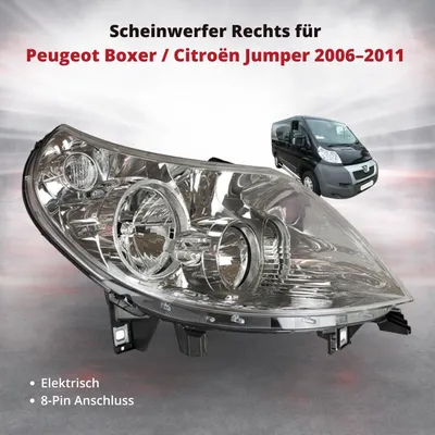 Produktbild von Scheinwerfer Frontscheinwerfer Rechts für Peugeot Boxer / Citroën Jumper 2006–2011 | elektrisch | OEM 6206A5