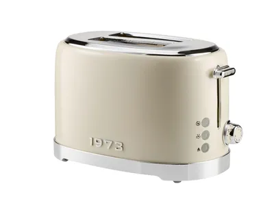 Produktbild von Toaster Doppelschlitz Toastautomat EDS Chrom Retro 1973 Weiß Silvercrest