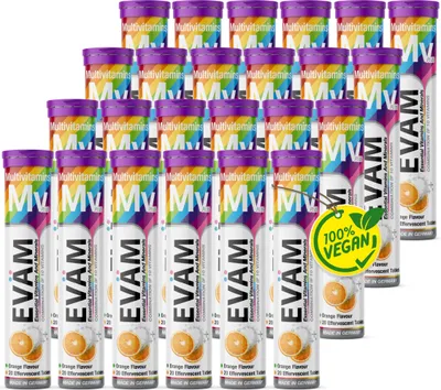 Produktbild von Multivitamin Brausetabletten, Kombination aus 10 Vitaminen 24