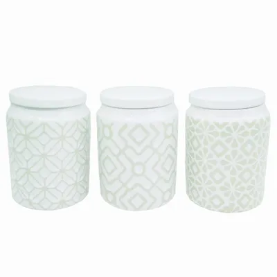 Produktbild von Maestro Set mit 3 Keramikbehältern für Kaffee, Tee und Zucker MR2003303CS
