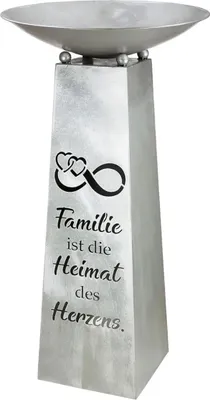 Produktbild von Gilde Handwerk Schalenständer aus Metall Familie silber grau