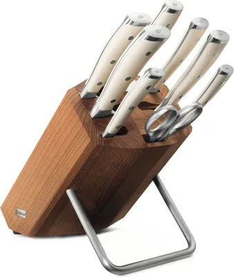 Produktbild von Wüsthof Messerblock 9-teilig / Knife Block Set 9 Pieces Classic Ikon Crème --  1090470802 – EAN 4002293118260 – Art.-Nr. 2023063057