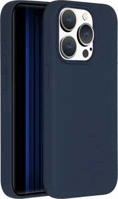 Immagine prodotto di Custodia in silicone liquido Accezz con MagSafe iPhone 15 Pro - Blu scuro