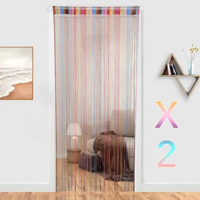 Obrázok produktu pre Záclona proti hmyzu - Záclona na dvere - 100 x 200 cm - 18 farieb - 2 kusy