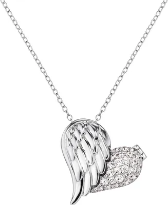 Produktbild von Engelsrufer ERN-WITHLOVE-02-ZI Damen Collier Herz Silber weiß 44 cm