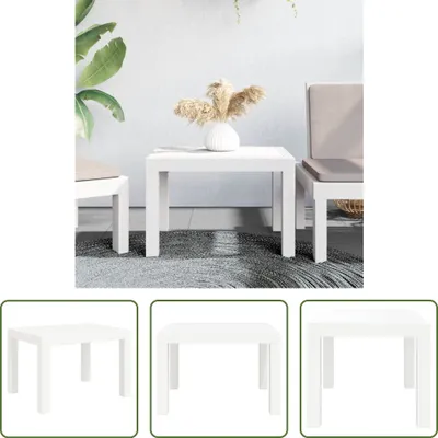 Obrázek produktu pro The Living Store zahradní stůl bílý 59x47x40 cm PP