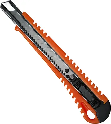 Produktbild von Cuttermesser Teppichmesser Paketmesser Mehrzweckmesser 10x ORANGE 9mm