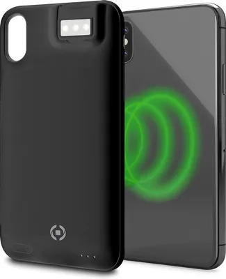 Image de Celly PowerCase coque de protection pour téléphones portables 14,7 cm (5.8") Housse Noir