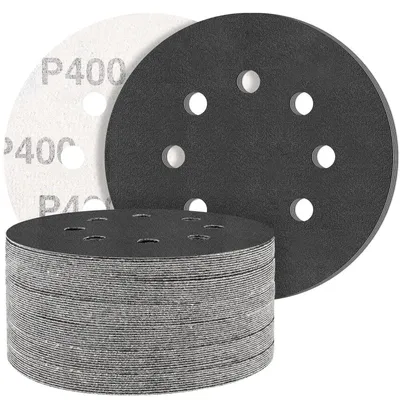 Produktbild von Schleifpapier 125mm Klett 400 Körnung 50 Stück Nass & Trocken für Metall Autos
