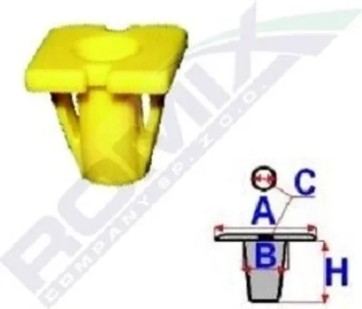 Immagine prodotto di Blocco Laterale / Davanzale Hyundai Accent Santa Fe Tuscon / Kia Carnival Optima Rio Picanto (10Pz)