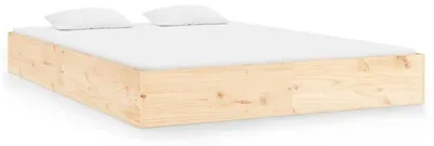 Obrázek produktu pro Rám postele - Dvojlůžko - 160x200 cm - Postel z masivního dřeva - S lamelovým roštem - Moderní design, kvalitní dřevo
