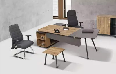 Immagine prodotto di Scrivania ad angolo Scrivanie per ufficio Scrivanie 2 pezzi Scrivania direzionale
