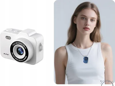 Obrázok produktu pre XREC X8 Digitálna minikamera 12MP Video 1080P LCD 0,96" prívesok / X8 White
