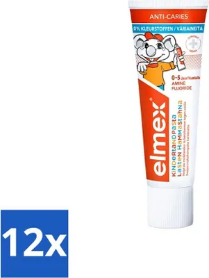Obrázek produktu pro Elmex gelová zubní pasta pro batolata (0-5 let), 75 ml - výhodné balení - 12 kusů