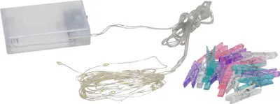 Produktbild von Star Trading LED-Lichterkette "Clippy", 30 LED, 16 Klammern,