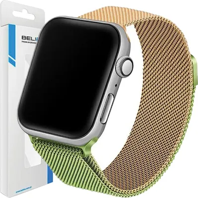 Immagine prodotto di Beline Apple Watch Acciaio42/44/45/49Mm Verde/Oro Cinturino