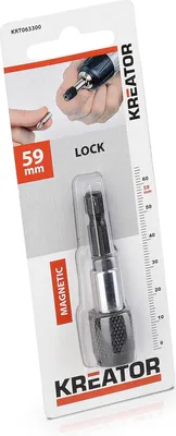 Image de Porte-embouts magnétique 59 mm fixation HEX verrouillage pour visseuse sans fil - Porte-embouts magnétique 59 mm