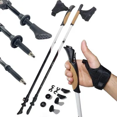 Produktbild von Famanu Nordic Walking Stöcke - Teleskopstangen aus Aluminium