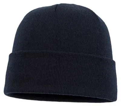 Balke XXL lässige Rollrand-Strickmütze aus 100% Merinowolle in blau