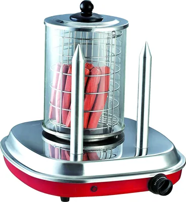 Produktbild von Guzzanti GZ 460A, Hot Dog-Dämpfer, Edelstahl, Rot, Edelstahl, 420 W, 335 mm, 297 mm