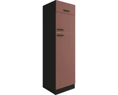 Produktbild von Optifit Kühlumbauschrank für 145er Einbaukühlschrank Nizza407 BxTxH 60 x 57,1 x 206,8 cm rostrot matt zerlegt Anschlag r