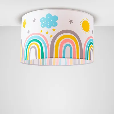 Produktbild von Kinderlampe Lampe Babyzimmer Regenbogen Sterne Stehlampe Tischlampe Deckenlampe