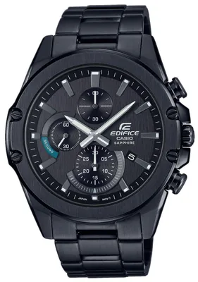 Produktbild von CASIO HerrenuhrEFR-S567DC-1AVUEF Edelstahl PVD Schwarz Chronograph Datum Saphirgals Edifice