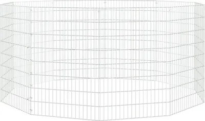 Obrázek produktu pro vidaXL Ohrádka pro volný výběh 10 dílů 54x80 cm Pozinkované železo