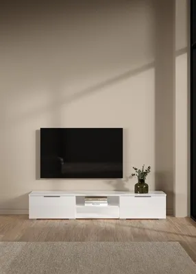 Productafbeelding van Tv-meubel Match Wit Hoogglans - Giga Living